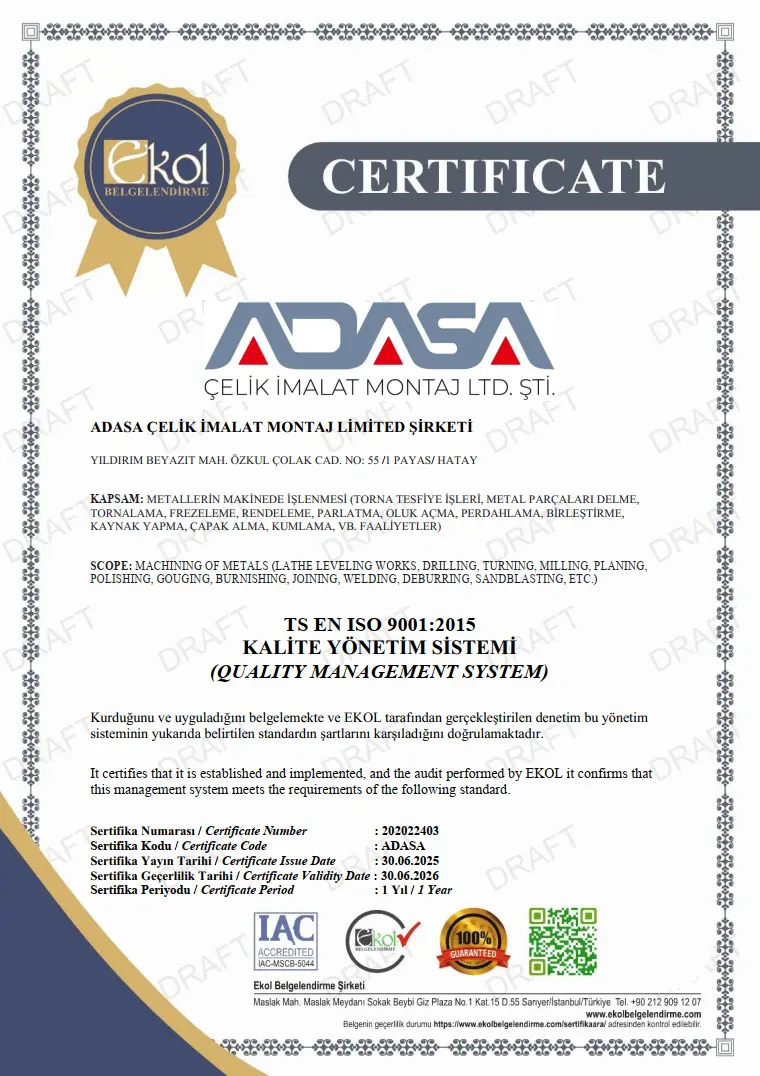 TS EN ISO 9001:2015